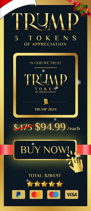 Trump Token of Appreciation — 1 Token Starter Package, $49 per token