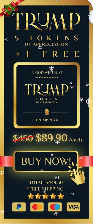 Trump Token of Appreciation — 6 Token Collector's Set, maximum savings bundle